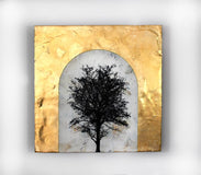 Original art for sale at UGallery.com | The Golden Hour by Shannon Amidon | $1,000 | encaustic artwork | 18' h x 18' w | thumbnail 3