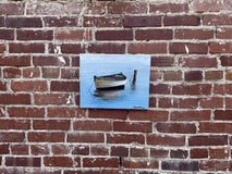 Original art for sale at UGallery.com | Rowboat by Shela Goodman | $300 | oil painting | 11' h x 14' w | thumbnail 3