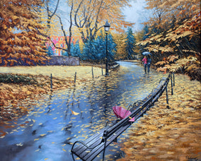 Original art for sale at UGallery.com | Music of the Rain by Stanislav Sidorov | $5,000 | oil painting | 30' h x 40' w
