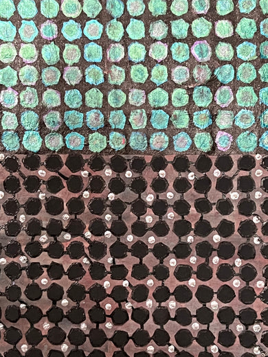 Dreaming on a Mid-Summer Night by Terri Bell |   Closeup View of Artwork