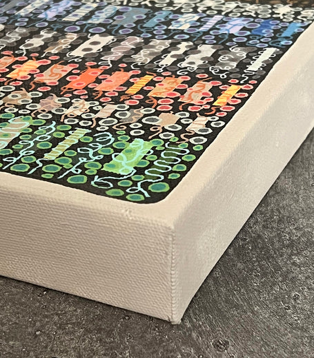 Loosely Connected by Terri Bell |  Side View of Artwork