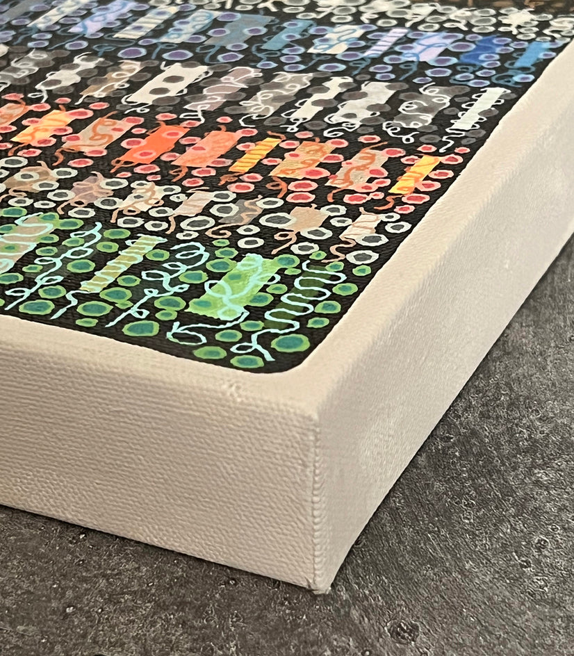 Loosely Connected by Terri Bell |  Side View of Artwork