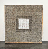 Original art for sale at UGallery.com | Salt, Smoke and Ash by Terri Bell | $600 | mixed media artwork | 16' h x 16' w | thumbnail 3