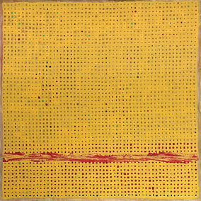 Original art for sale at UGallery.com | Summer Saturation by Terri Bell | $600 | mixed media artwork | 16' h x 16' w