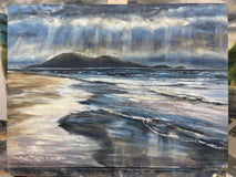 Original art for sale at UGallery.com | Luminescent Shore by Tiffany Blaise | $950 | mixed media artwork | 18' h x 24' w | thumbnail 3