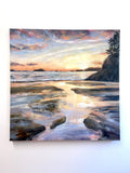 Original art for sale at UGallery.com | Radiance of the Tides by Tiffany Blaise | $2,050 | oil painting | 30' h x 30' w | thumbnail 3