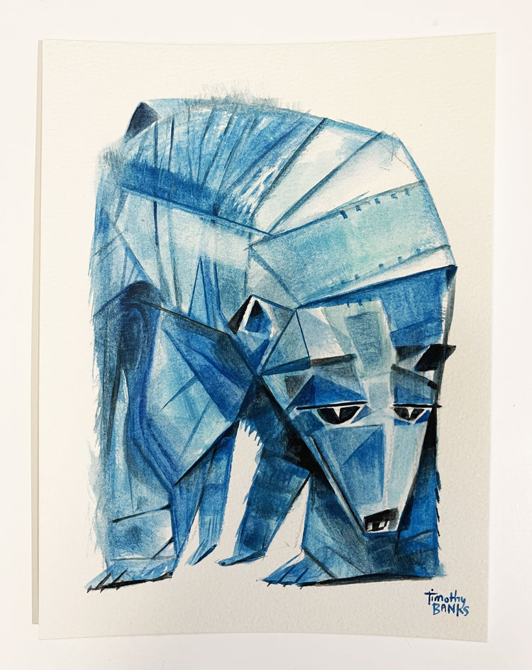 Ice Blue Bear by Timothy Banks |  Context View of Artwork