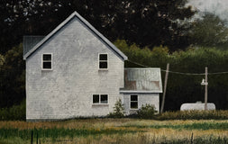 Original art for sale at UGallery.com | Distant Echoes by Vic Roschkov | $750 | watercolor painting | 15.5' h x 25' w | thumbnail 1
