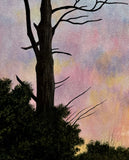 Original art for sale at UGallery.com | Spirit Tree by Vic Roschkov | $775 | watercolor painting | 27' h x 18' w | thumbnail 4