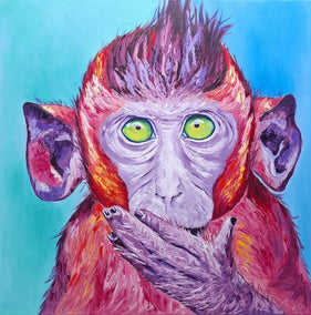 oil painting by Viktoria Goudbeek titled No Way