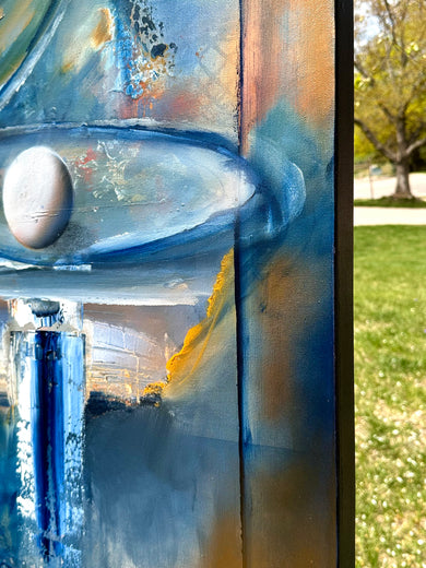 Holy Light by Yamilet Sempe |  Side View of Artwork