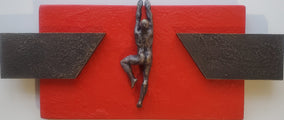 Original art for sale at UGallery.com | Perseverance by Yelitza Diaz | $475 | mixed media artwork | 7.5' h x 17.5' w