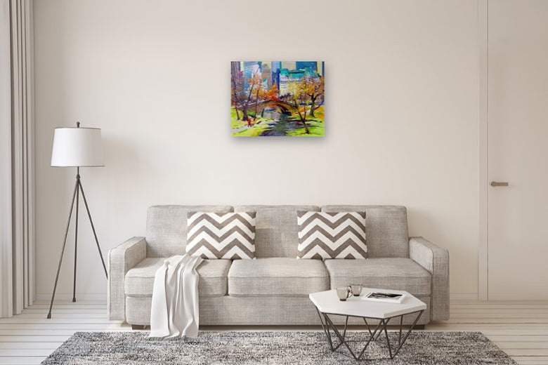 Fall in New York, Central Park by Suren Nersisyan |  In Room View of Artwork