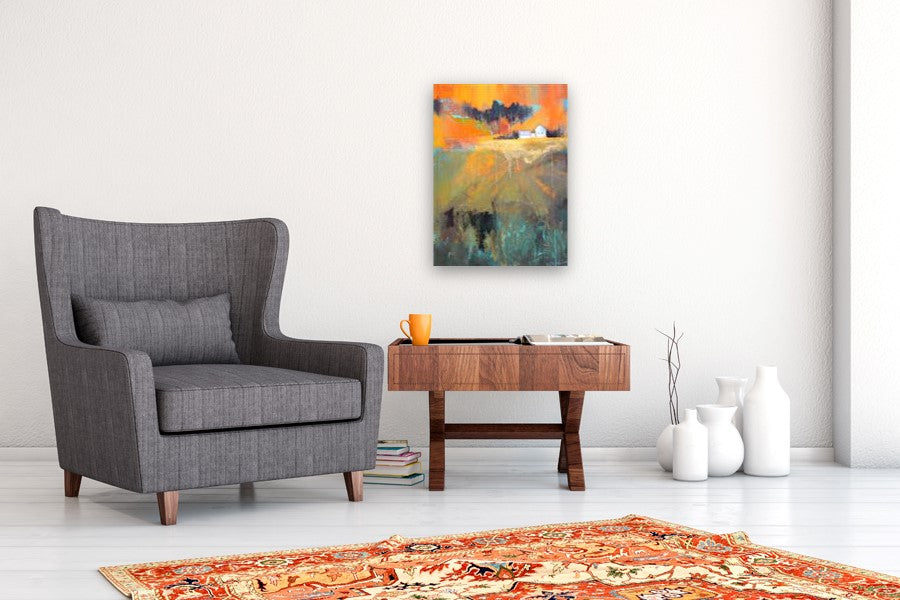 Farmhouse by Nancy Merkle |  In Room View of Artwork