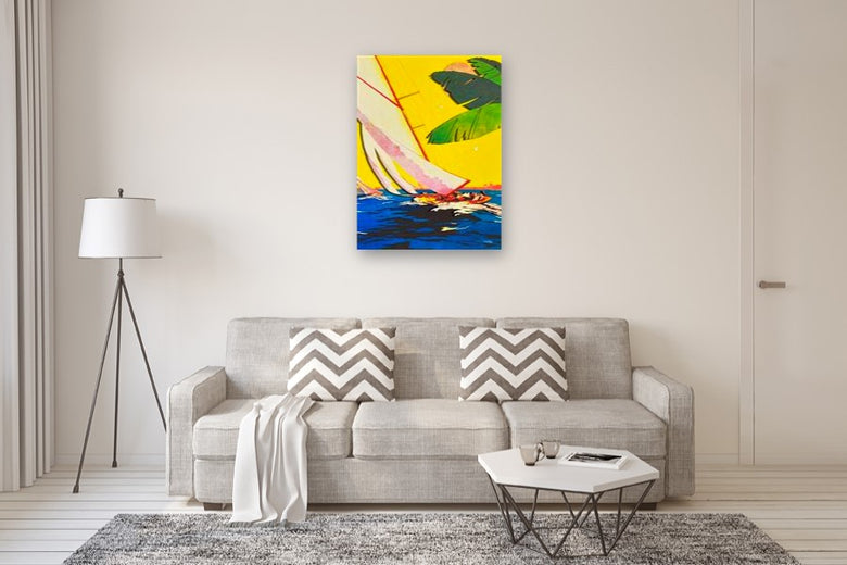 Catch a Wave by Rick "Marlowe" Schneider |  In Room View of Artwork