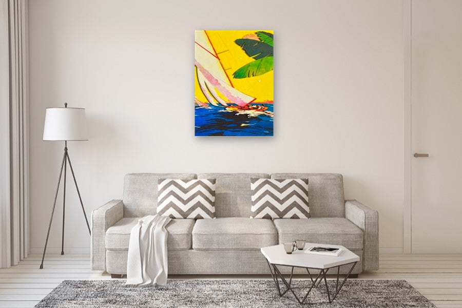 Catch a Wave by Rick "Marlowe" Schneider |  In Room View of Artwork