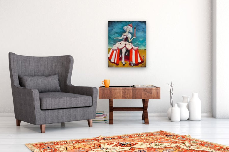 Life is a Circus by Kat Silver |  In Room View of Artwork