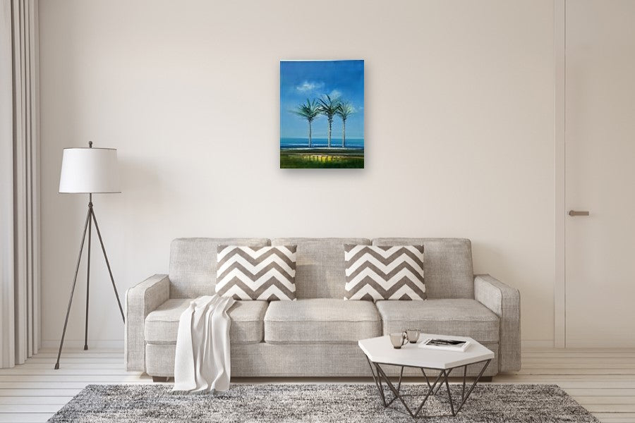 The Palm Trees by George Peebles |  In Room View of Artwork