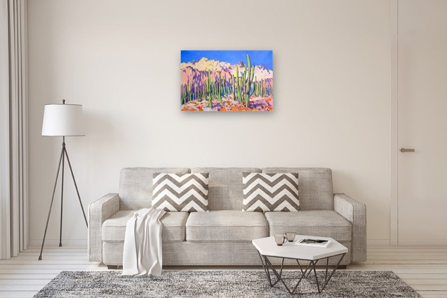 The Land of Saguaro Cactuses by Suren Nersisyan |  In Room View of Artwork