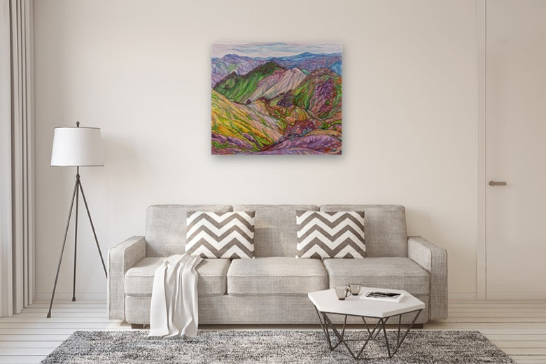 In the Company of Hills by Crystal DiPietro |  In Room View of Artwork