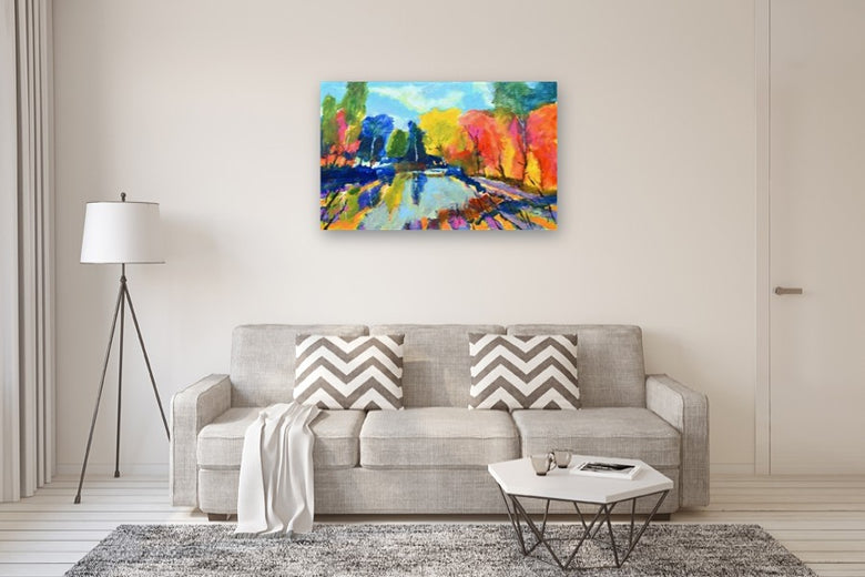 River Trail by Kip Decker |  In Room View of Artwork