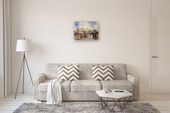 Original art for sale at UGallery.com | Nomads by Rashid Kulbatyrov | $1,175 | watercolor painting | 18.8' h x 27.5' w | thumbnail 5
