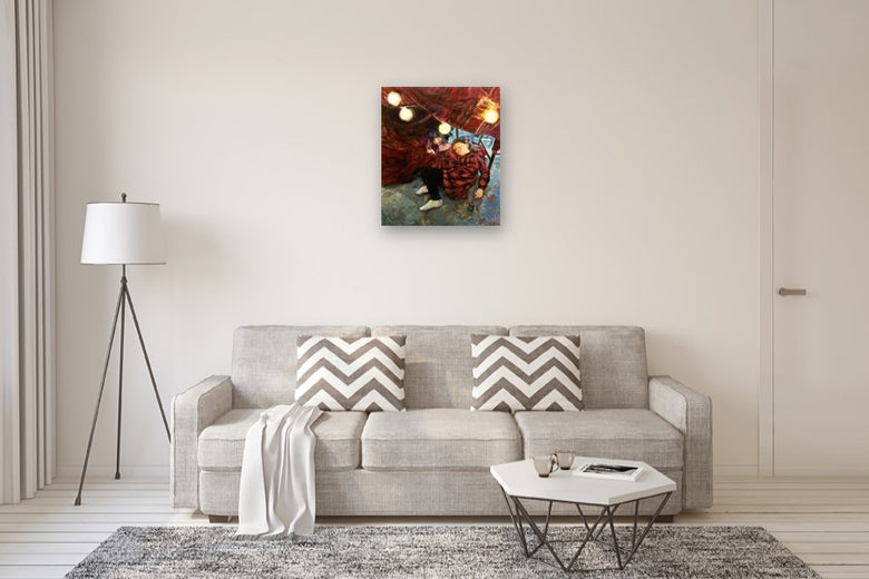 Under the Table and Dreaming by Onelio Marrero |  In Room View of Artwork