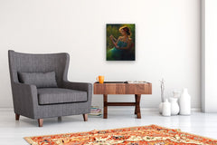 Original art for sale at UGallery.com | Lost in Thought by Sherri Aldawood | $1,700 | oil painting | 20' h x 16' w | thumbnail 5