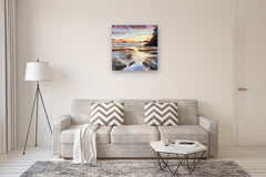 Original art for sale at UGallery.com | Radiance of the Tides by Tiffany Blaise | $2,050 | oil painting | 30' h x 30' w | thumbnail 5