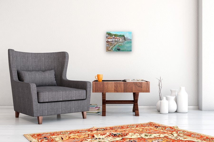 Croatia Marina by Maximilian Damico |  In Room View of Artwork