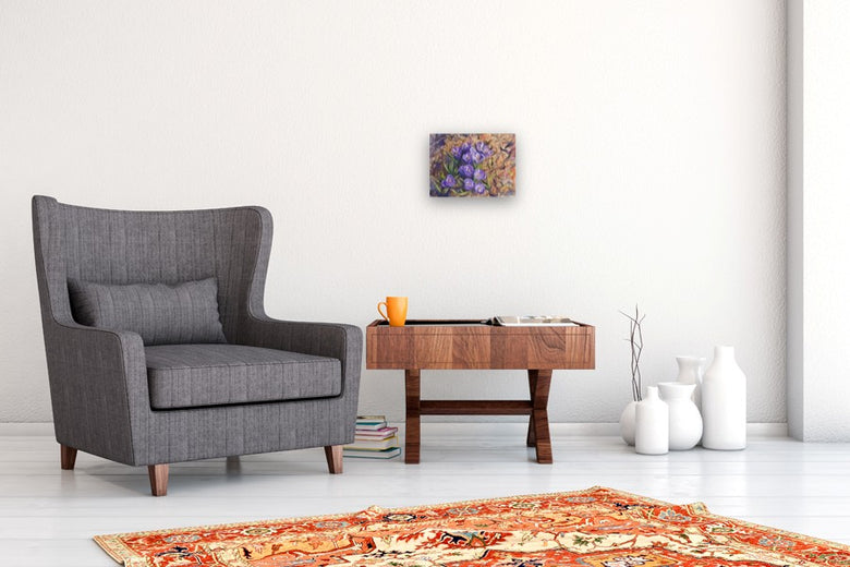 With the Crocus Comes the Spring by Jay Jensen |  In Room View of Artwork