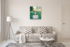 Original art for sale at UGallery.com | Dawn by Agnieszka Potrzebnicka | $1,150 | oil painting | 31.49' h x 27.55' w | thumbnail 5