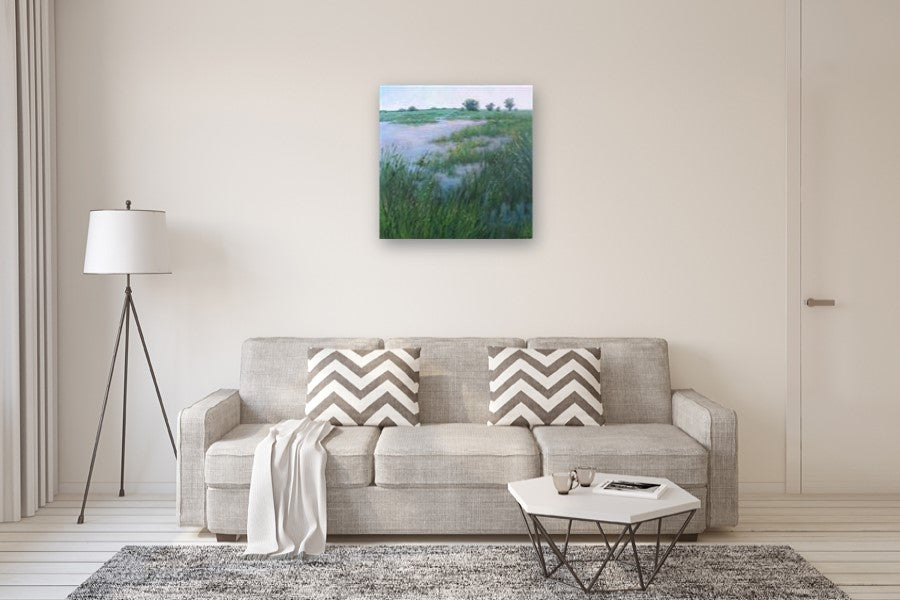 Lake in the Prairie by Suzanne Massion |  In Room View of Artwork