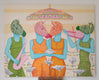 Original art for sale at UGallery.com | Companion by Arvind Kumar Dubey | $5,300 | acrylic painting | 48' h x 60' w | thumbnail 3