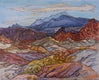 Original art for sale at UGallery.com | Rainbow Ridges by Crystal DiPietro | $700 | mixed media artwork | 18' h x 22' w | thumbnail 1