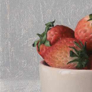 Strawberries by Daniel Caro |  Side View of Artwork 