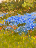Original art for sale at UGallery.com | Hilltop Blues by David Forks | $425 | acrylic painting | 10' h x 8' w | thumbnail 4