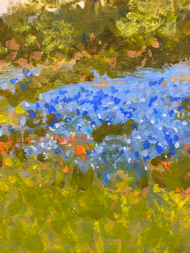 Hilltop Blues by David Forks |   Closeup View of Artwork