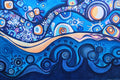 Original art for sale at UGallery.com | Mystical Twilight by Diana Elena Chelaru | $1,600 | acrylic painting | 24' h x 36' w | thumbnail 1