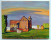 Original art for sale at UGallery.com | Evening, Lawrence County, Pennsylvania by Doug Cosbie | $475 | oil painting | 16' h x 20' w | thumbnail 3