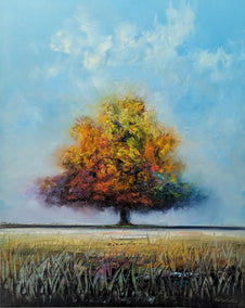 oil painting by George Peebles titled Family Tree