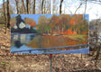 Original art for sale at UGallery.com | Lake Street, Autumn by Janet Dyer | $1,100 | acrylic painting | 15' h x 30' w | thumbnail 3