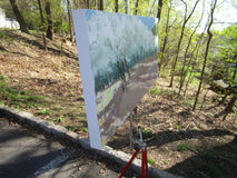 Original art for sale at UGallery.com | Orchard Wave by Janet Dyer | $1,100 | acrylic painting | 15' h x 30' w | thumbnail 2