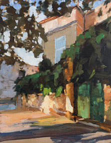 oil painting by Jonelle Summerfield titled Chateau in Provence