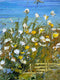 Original art for sale at UGallery.com | Wildflower and Blues by Lisa Elley | $325 | oil painting | 9' h x 12' w | thumbnail 4
