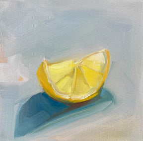 oil painting by Malia Pettit titled Morning Lemon