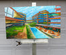 Original art for sale at UGallery.com | The Gardens by Mitchell Freifeld | $1,275 | oil painting | 32' h x 40' w | thumbnail 3