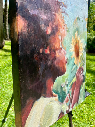 Teach Me to Grow by Nava Lundy |  Side View of Artwork 
