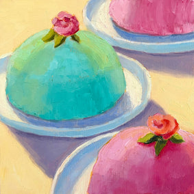oil painting by Pat Doherty titled Princess Cakes