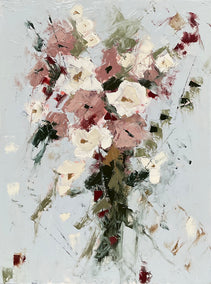 oil painting by Ronda Waiksnis titled For the Blushing Bride